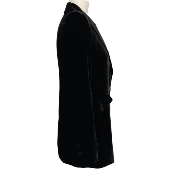 L'Agence Black Velvet Sheila Tux Blazer - Picture 2 of 4